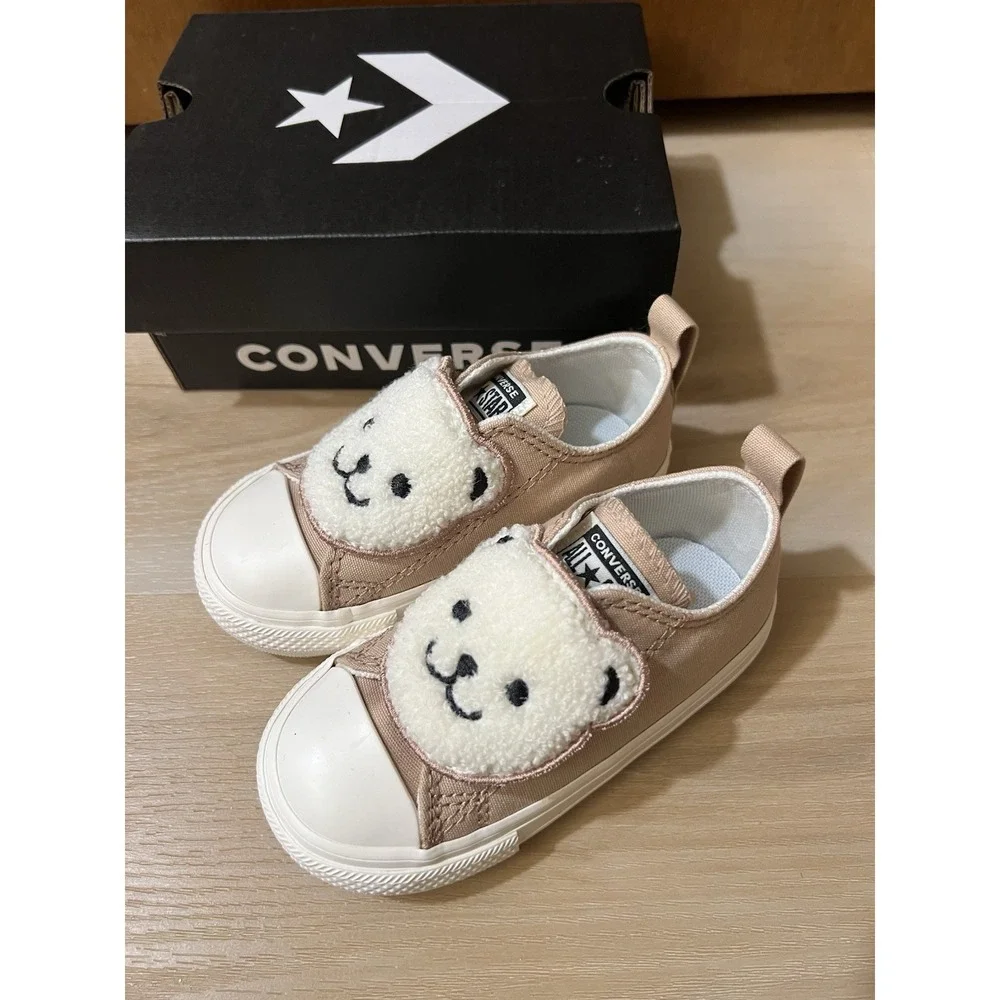 NIB Converse Chuck Taylor All Star Toddler Sherpa‎ Bear Shoes Size 6 New